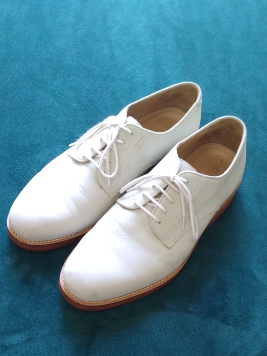 Orvis White Nubuck Leather Summer Bucks Shoes 9 main image 4